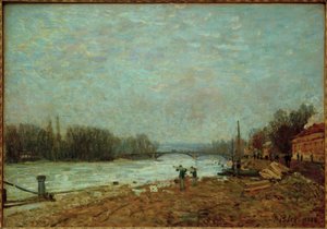 Nach dem Debakel, die Seine an der Brücke von Suresnes von Alfred Sisley