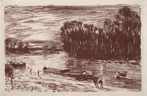 Ufer des Loing, nahe Saint-Mammès