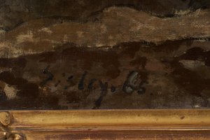 Am Rand des Waldes von Fontainebleau von Alfred Sisley
