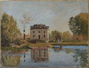 Fabrik am Ufer der Seine, Bougival