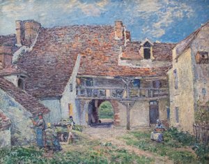 Hof eines Bauernhofs in Saint-Mammès