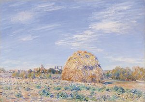 Heuhaufen am Ufer des Loing, 1891
