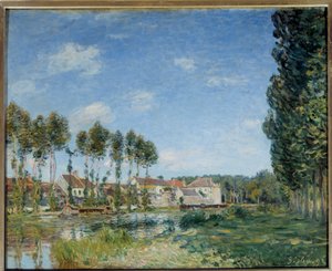 Moret, die Ufer des Loing von Alfred Sisley