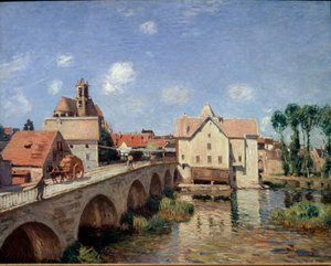 Die Brücke von Moret im Jahr 1893 von Alfred Sisley
