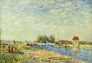 Der Kanal von Loing von Alfred Sisley