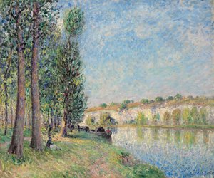 Der Loing bei Moret, 1885