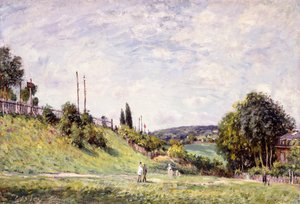 Der Hang an der Eisenbahn in Sevres