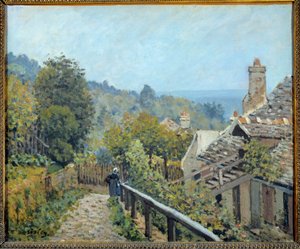 Ansicht von Louveciennes, Weg der Mittelhöhe genannt Höhen von Marly
