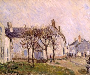 Dorfstraße, Moret-sur-Loing, ca. 1894 von Alfred Sisley