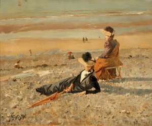 A. Stevens, Ein schöner Tag in Le Tréport von Alfred Emile Stevens