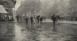 Ein nasser Tag auf dem Boulevard—Paris