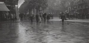 Ein Regentag auf dem Boulevard, Paris von Alfred Stieglitz