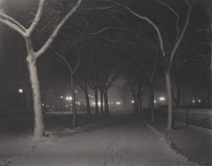Eine eisige Nacht von Alfred Stieglitz