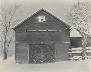Scheune & Schnee von Alfred Stieglitz