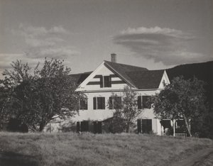 Haus und Bäume, Lake George von Alfred Stieglitz