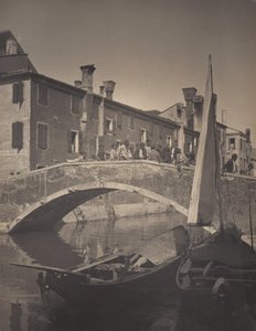Auf der Brücke—Chioggia von Alfred Stieglitz