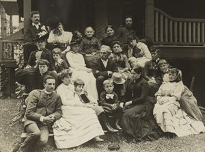 Familie Stieglitz in Oaklawn, Lake George von Alfred Stieglitz
