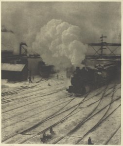 Der Eisenbahnhof, Winter, 1903