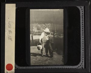 Ohne Titel Nichte Elizabeth mit Inky in Oaklawn, ca. 1903