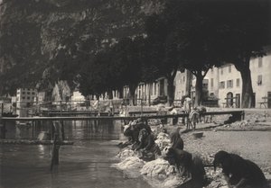 Wäscherinnen in Riva del Garda von Alfred Stieglitz