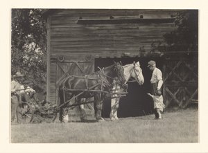 [Yvonne Boursault, Fred Varnum und zwei nicht identifizierte Männer, Lake George] von Alfred Stieglitz