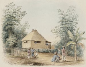 Einheimisches Haus in der Nähe von Manila, 1842