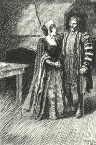 Margaret Roper, älteste Tochter von Sir Thomas More, besucht ihren Vater im Gefängnis, 1535 von Alfred Wallis Mills