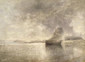 Holy Island Castle, Northumbria, um 1882-3 von Alfred William Hunt