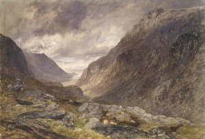 Pass von Llanberis, ca. 1853 von Alfred William Hunt
