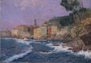 Stadt an der Riviera von Alfred Zoff