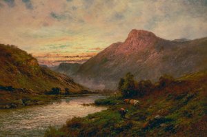 Der Tay bei Sonnenuntergang, Dunkeld