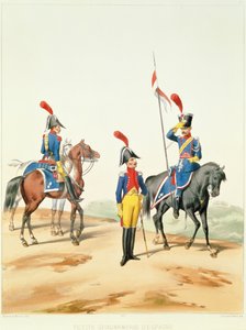 Französische Truppen, graviert von Gustave David, 1810