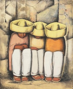 Ruhende Indianer, ca. 1935 von Alfredo Ramos Martinez