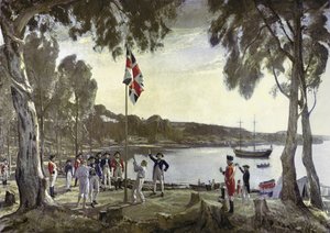 Die Gründung Australiens durch Kapitän Arthur Phillip, 26. Januar 1788 von Algernon Mayow Talmage