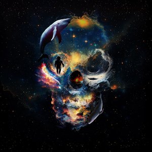 Weltraum-Wal-Schädel