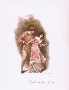 Jugend ist voller Sport, aus Some Old Love Songs, veröffentlicht von Hildesheimer & Faulkner, 1892 von Alice Havers