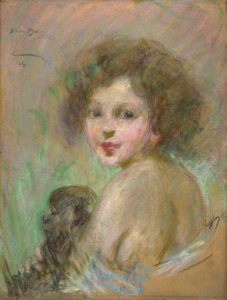 Kind mit Affe von Alice Pike Barney