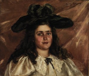 Laura Alice mit großem Hut von Alice Pike Barney