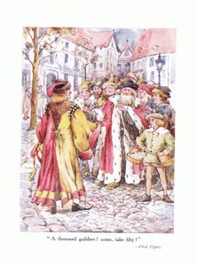 Tausend Gulden! Nimm fünfzig!, Illustration aus Gedichte für die Jugend: Robert Browning, ca. 1920 von Alice Ross