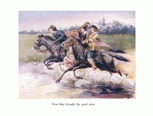 Wie sie die gute Nachricht von Gent nach Aix brachten, Illustration aus Gedichte für die Jugend: Robert Browning, ca. 1920 von Alice Ross