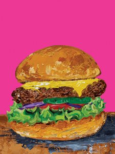 Pop-Art-Cheeseburger