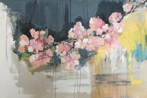 Rosa Blumen-Abstract