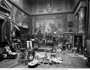 Atelier des florentinischen Malers Eduardo Gelli, Via Marsilio Ficino 10, Florenz von Fratelli Alinari