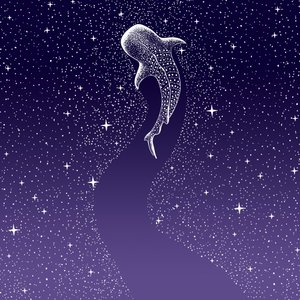 Sternenfresser Dunkelblau bis Lila Verlauf