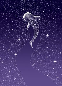 Walhai-Galaxie-Schwimmen