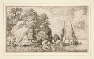 Die zwei Boote auf dem Fluss