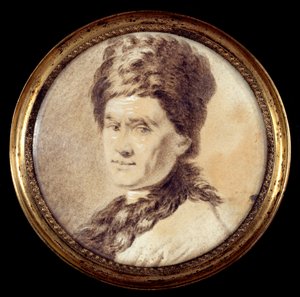 Porträt des Schweizer Philosophen Jean Jacques Rousseau in armenischer Tracht von Allan (after) Ramsay