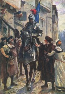 Ein Bote von Flodden bringt die schlechte Nachricht nach Edinburgh