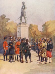Truppen beim Belagerung und Angriff auf Delhi