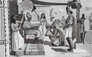 Ramses II. erhält eine Kopie seines Vertrags mit den Hethitern von Allan Stewart